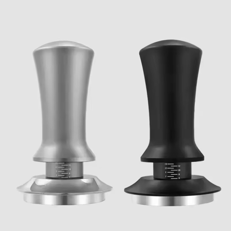 Tamper Café Professionnel à Ressort 51mm / 53mm / 58mm – Pression Constante pour Espresso